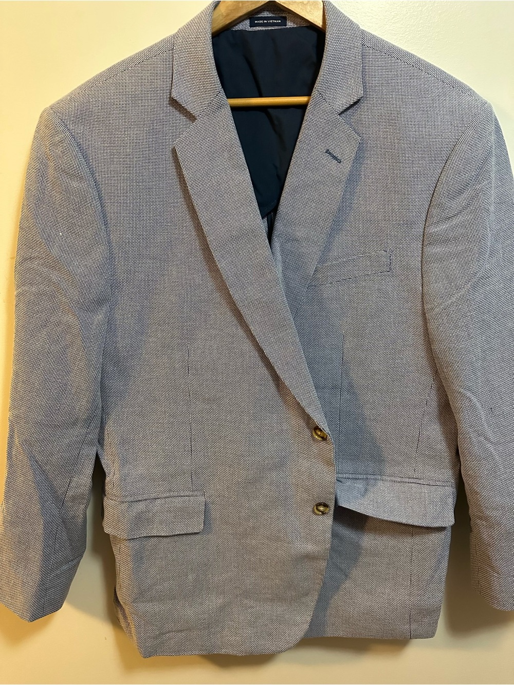 Stafford Light Gray Textured Men's Blazer